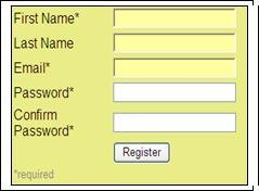 QA Mock-ups. Test registration form.